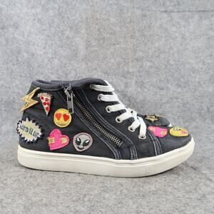 Steve Madden Shoes Kids 4 Fashion Sneakers High Top Trainers Casual Zip Patches